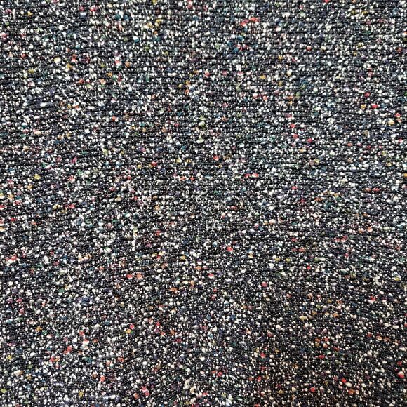 Classiques Entier Tweed Boucle Leather Trim Full Zip Shirt Jacket Women's Sz L - Picture 5 of 9